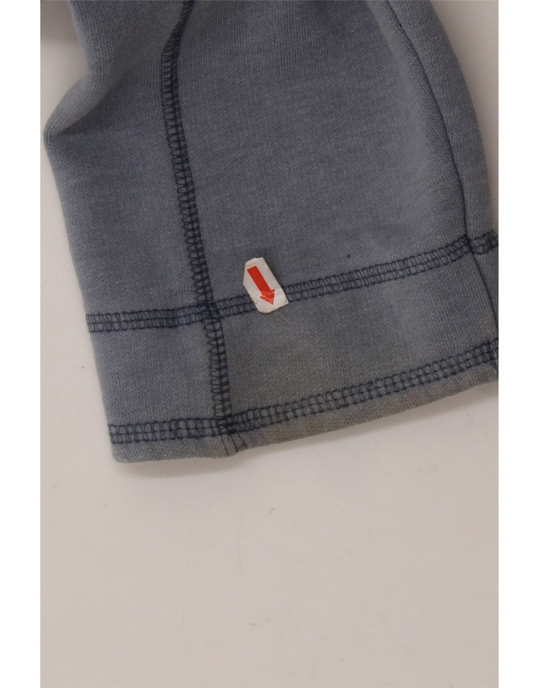 WEIRD FISH Sudadera con cuello y cremallera para hombre, jersey de algodón azul grande