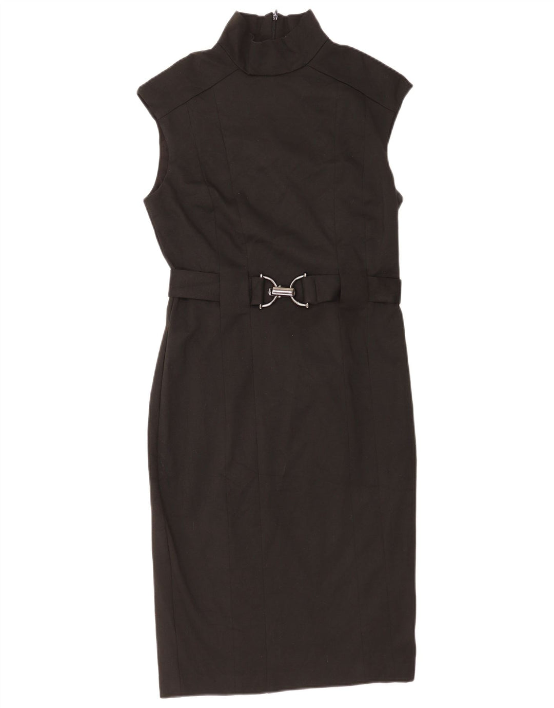 Zara Vestido tubo sin mangas para mujer UK 44 Grande Poliéster negro