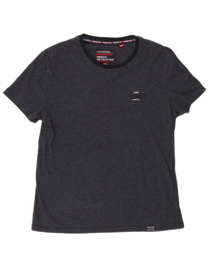 Superdry Camiseta para hombre Top grande de poliéster con rayas diplomáticas en azul marino