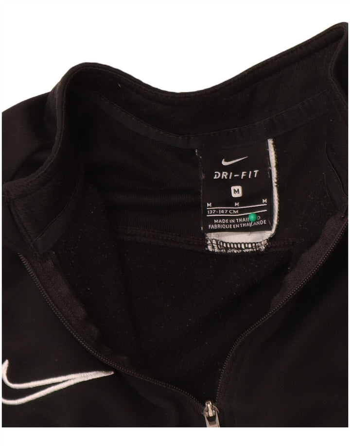 Nike Boys Dri Fit Sudadera Jumper 10-11 años Mediano Negro Colorblock