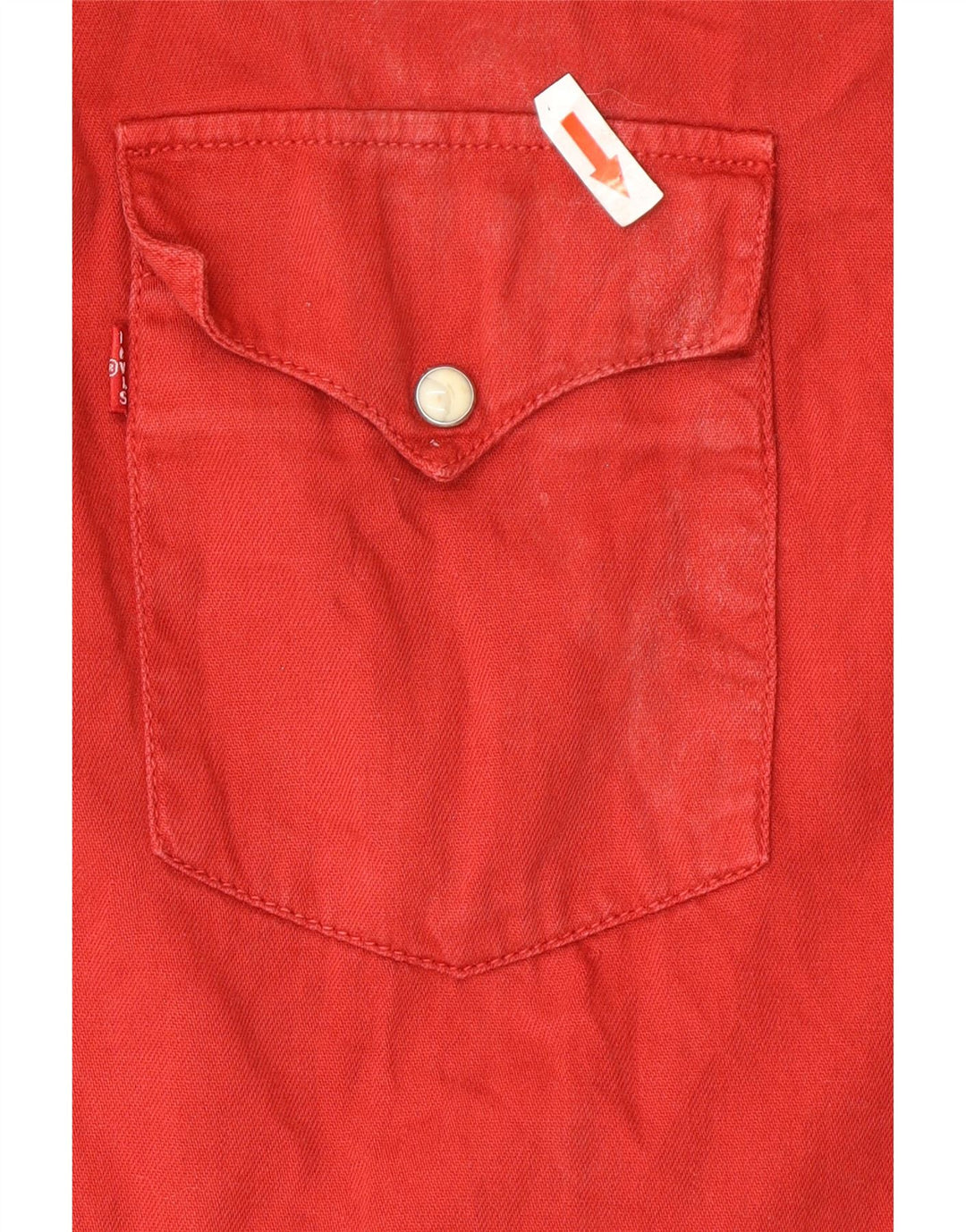 Camisa Levi's Hombre 2XL Algodón Rojo