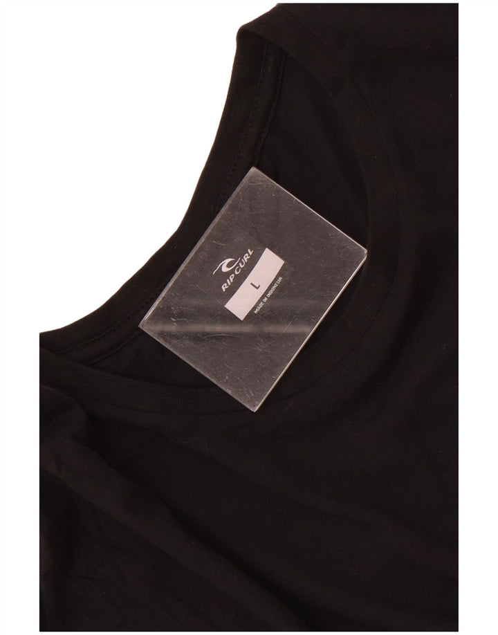 Rip Curl - Camiseta gráfica para hombre, talla grande, color negro
