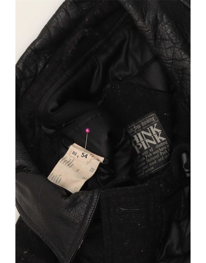 Think Pink Chaqueta cortavientos para hombre IT 54 2XL Lana negra