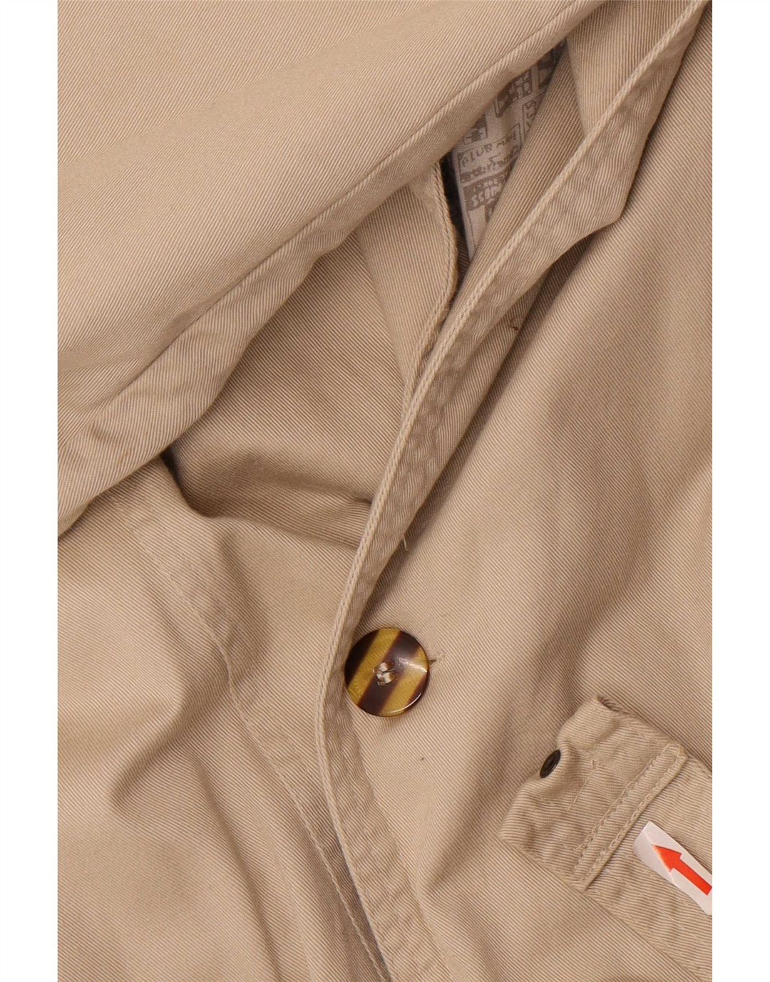 Vintage hombres gabardina Reino Unido 38 Medio Beige