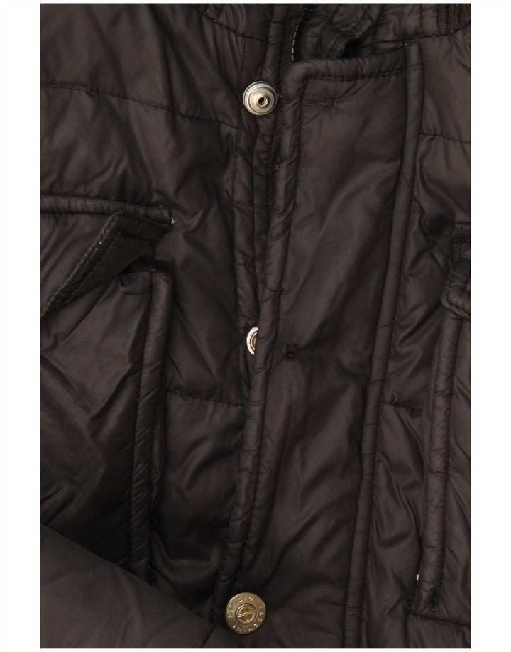 Sergio Tacchini Chaqueta acolchada con capucha para hombre IT 52 XL Poliamida negra