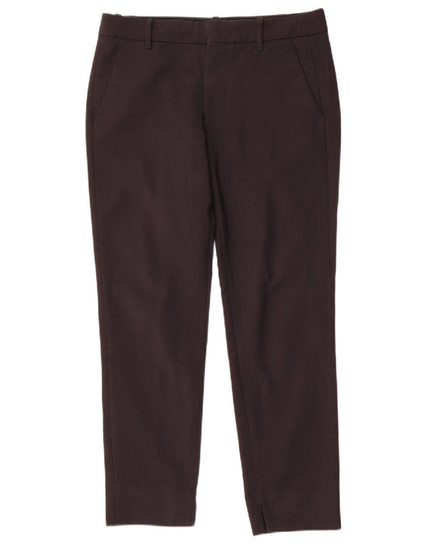 Zara Mujer Pantalón Chino Slim Small W26 L27 Algodón Negro
