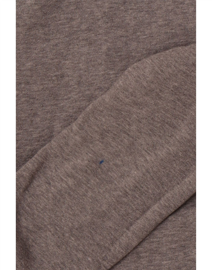 NIKE Sudadera con capucha gráfica para mujer UK 10 Small Grey Cotton