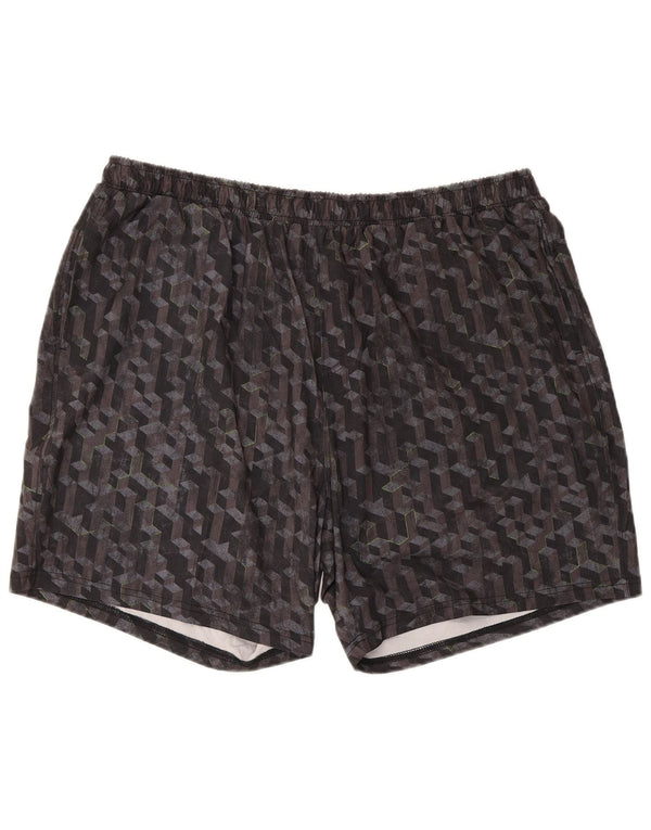 Pantalones cortos deportivos para hombre Mountain Warehouse 2XL Poliéster geométrico negro