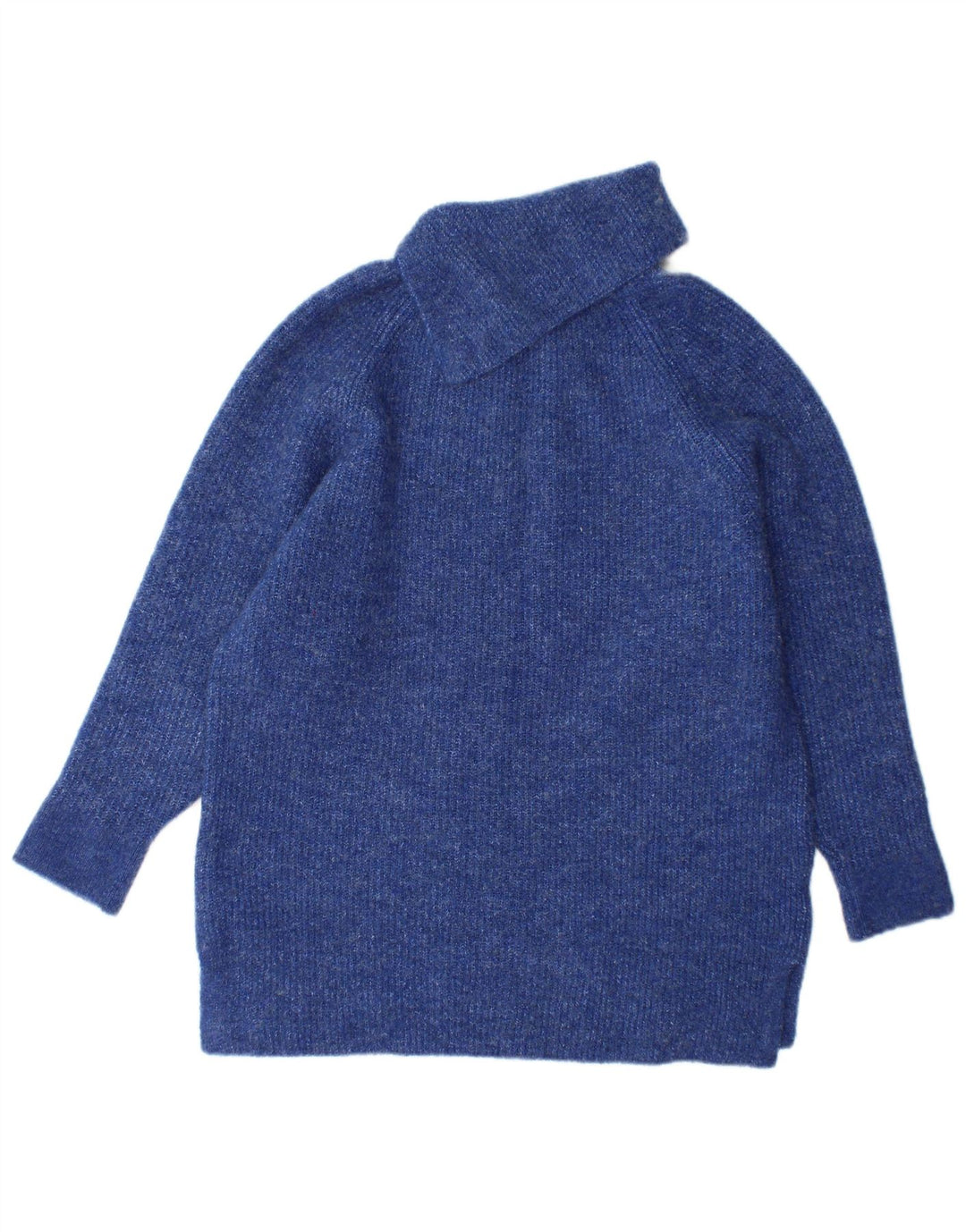 Monsoon Suéter tipo jersey con cuello vuelto para mujer Reino Unido 40 Pequeño Acrílico azul