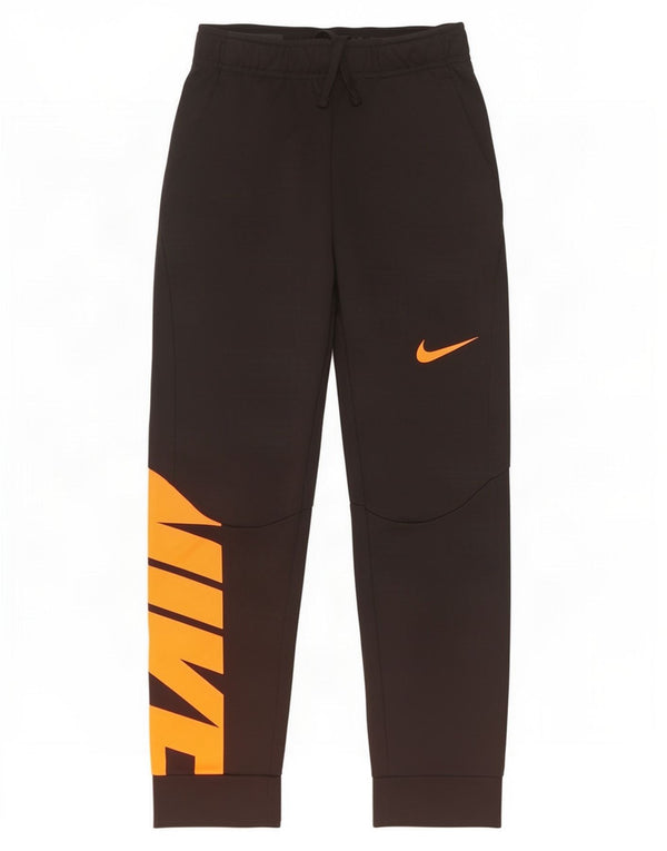 Nike Boys Dri Fit Chándal Pantalones Joggers 12-13 años Grande Negro