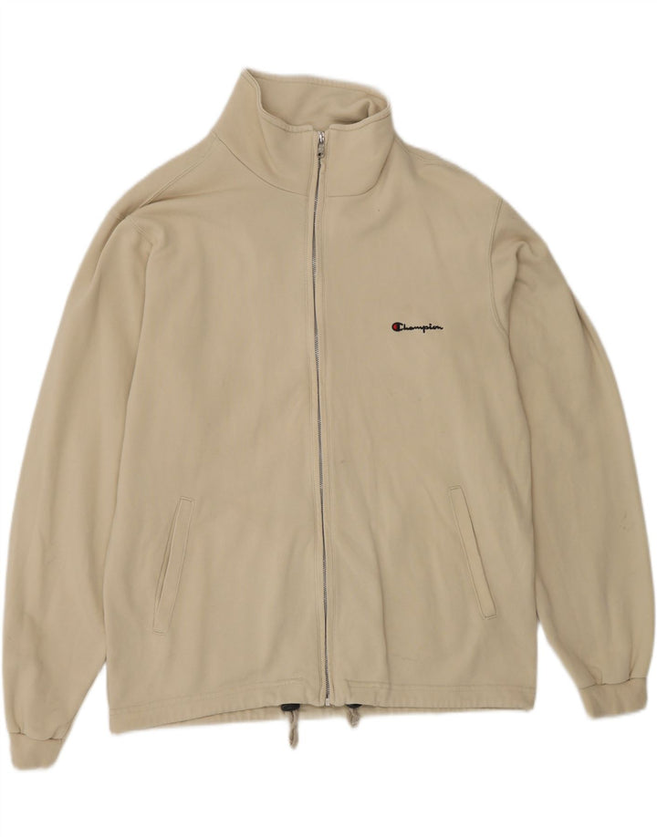 CHAMPION Chaqueta superior de chándal para hombre Algodón beige grande