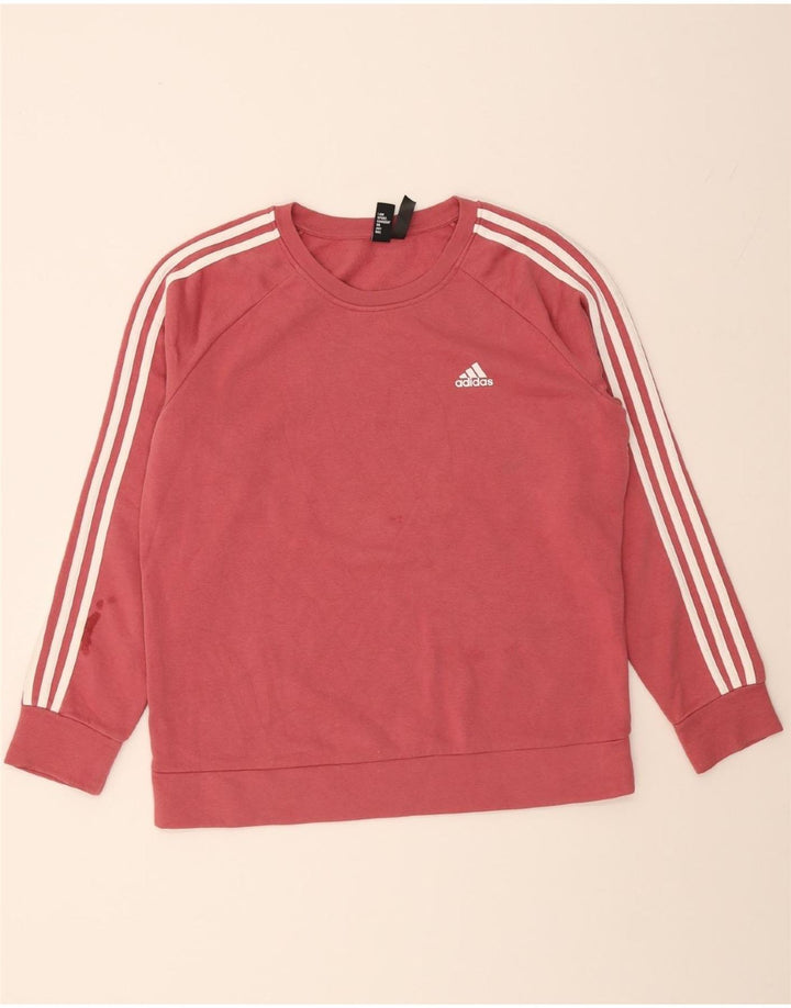 ADIDAS Womens Sweatshirt Jumper UK 20/22 XL Pink Polyester Vintage Adidas and Second-Hand Adidas from Messina Hembry 