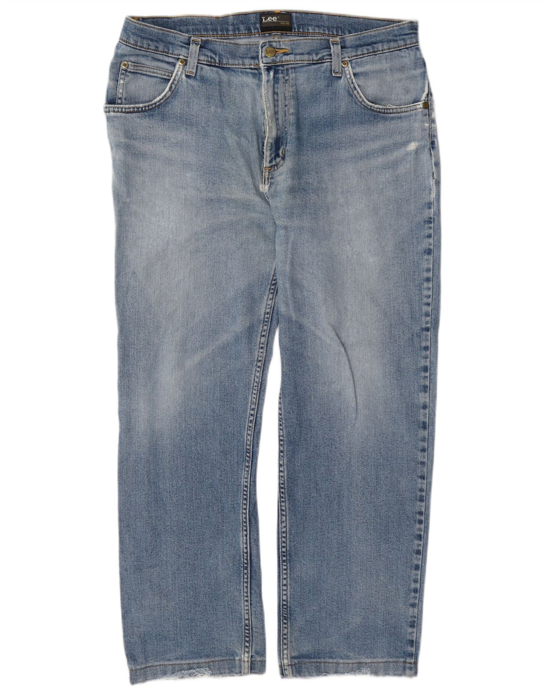 Lee Vaqueros Rectos Brooklyn Para Hombre W36 L27 Algodón Azul