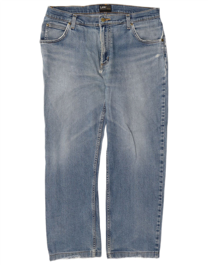 Lee Vaqueros Rectos Brooklyn Para Hombre W36 L27 Algodón Azul