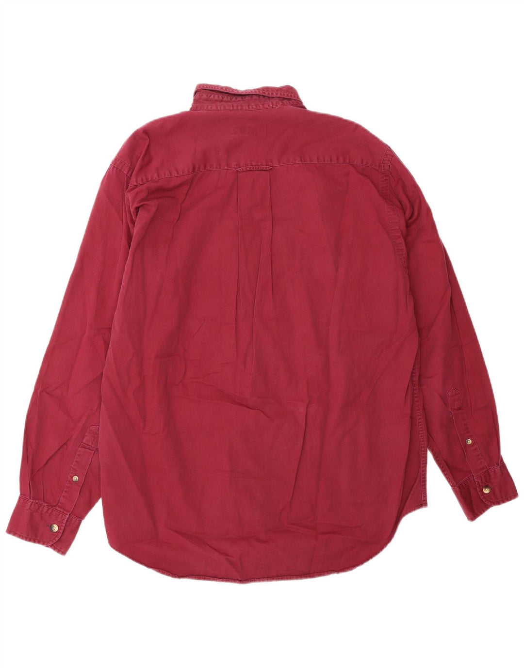 Camisa Nautica Hombre Algodón Burdeos Medio