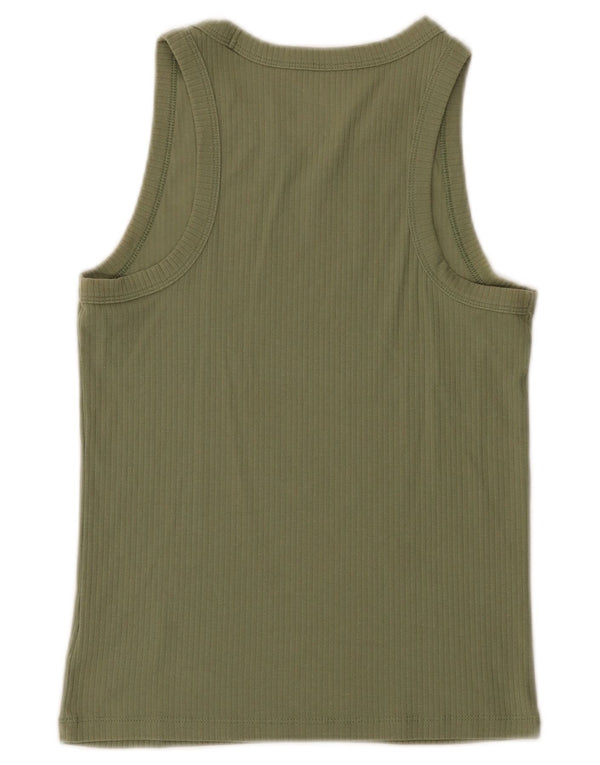 Gap Camiseta sin mangas para mujer Reino Unido 8 Small Algodón caqui