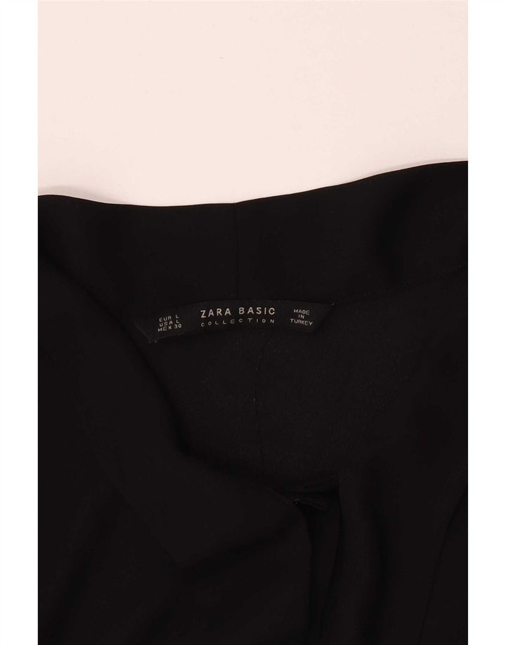 Zara Blusa con lazo frontal para mujer UK 44 Grande Negro