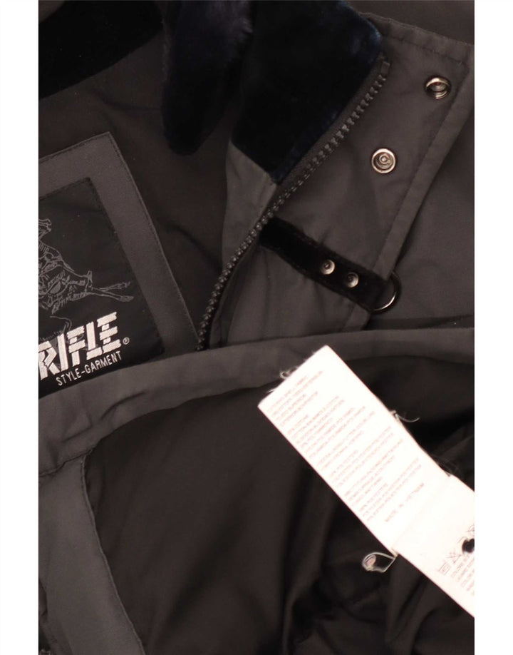 Rifle Parka para hombre UK 40 Large Gris Algodón