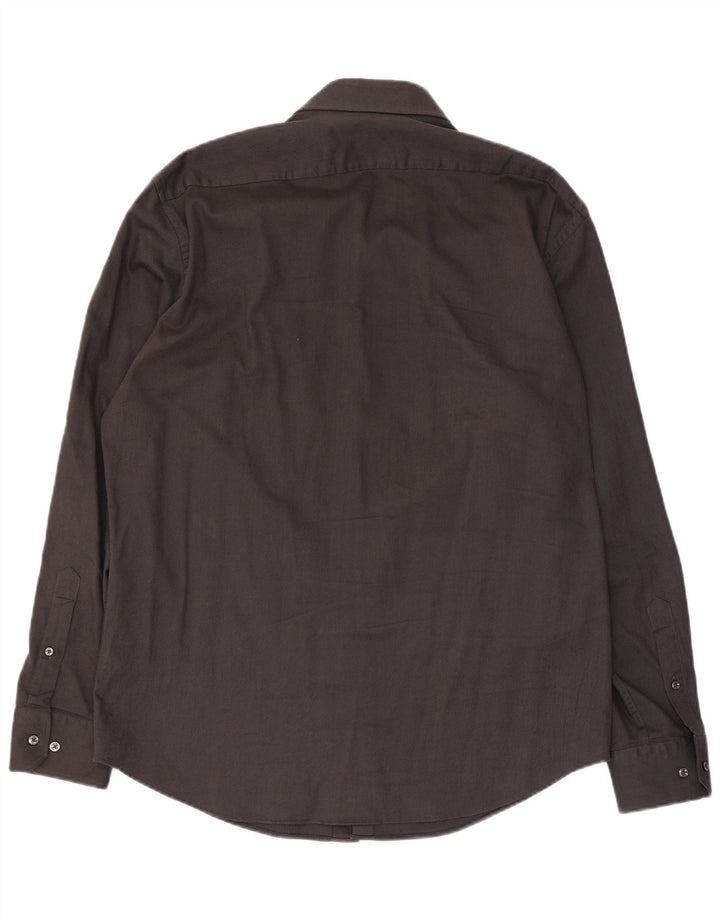 Camisa Hugo Boss Hombre Regular Fit Talla 43 17 XL Algodón Gris