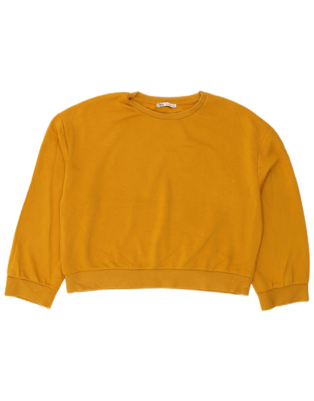 Zara Mujer Oversize Sudadera Jumper UK 10 Small Amarillo