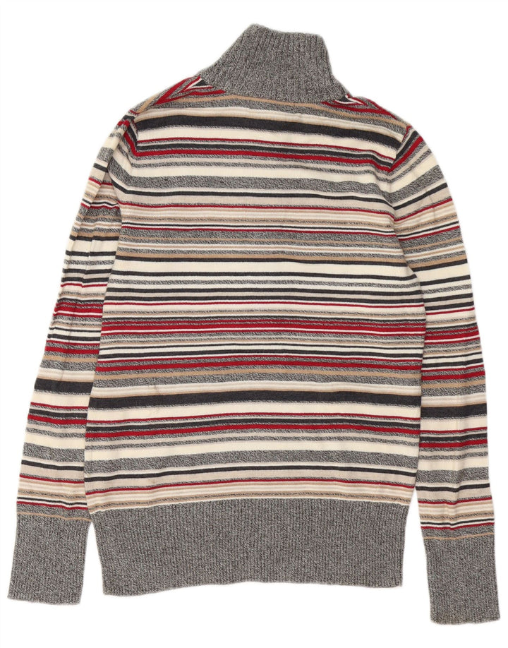 Eddie Bauer Suéter tipo jersey con cuello y botones para mujer UK 14 Medium Multicolor