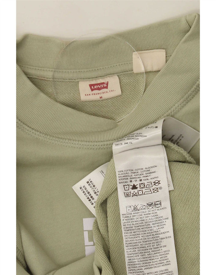 Levi's Hombre Sudadera Jumper Algodón Verde Medio