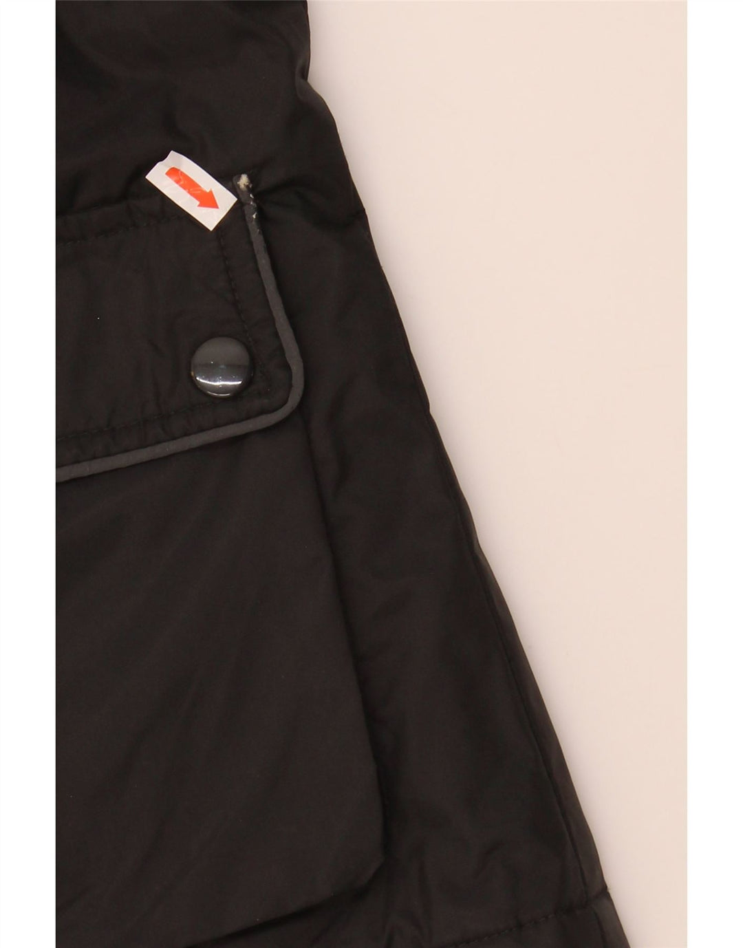 VINTAGE Chaqueta utilitaria para mujer Reino Unido 14 Nylon negro mediano