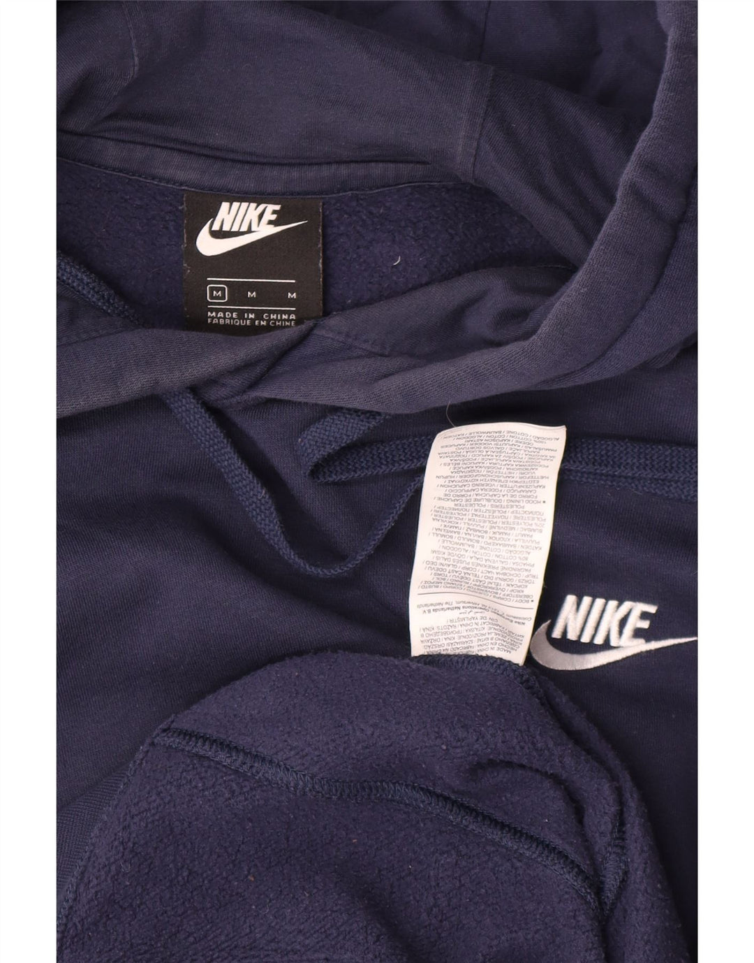 Nike Hombre Sudadera con capucha Jumper Medium Azul Marino Algodón