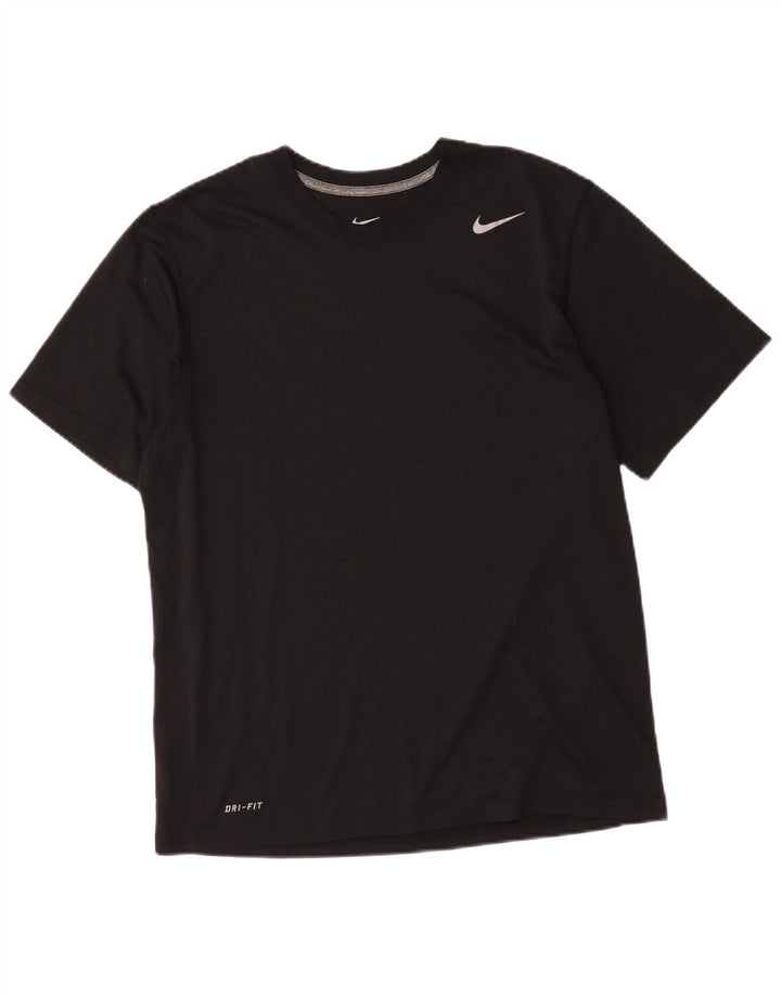 Camiseta Nike Dri Fit para hombre Top Medium Black Poliéster