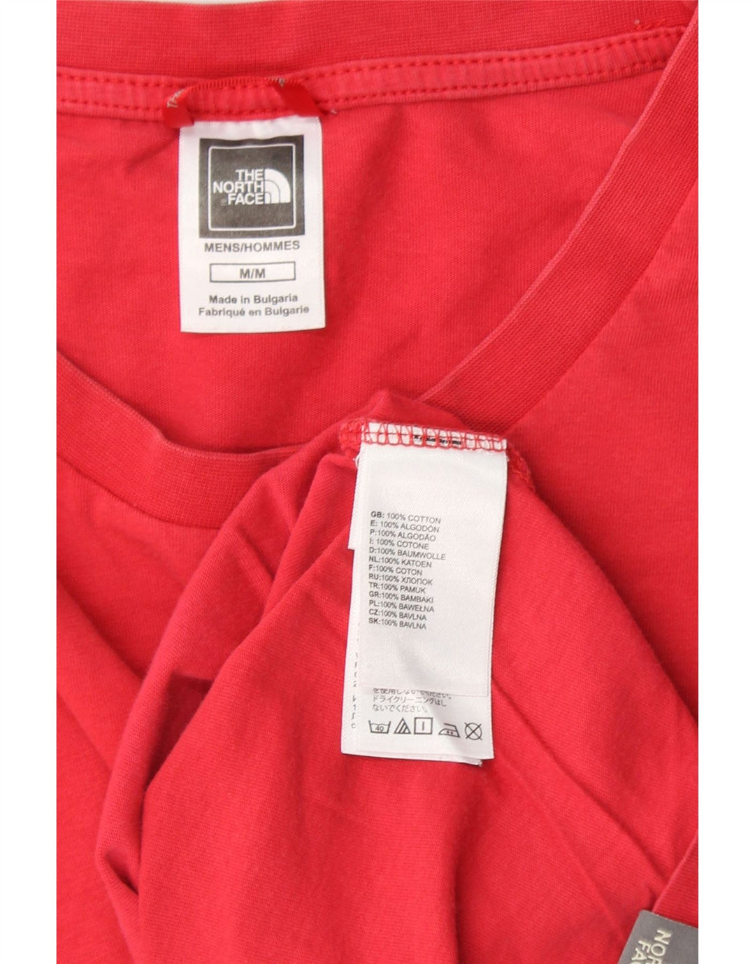 THE NORTH FACE Mens T-Shirt Top Medium Red Cotton Vintage The North Face and Second-Hand The North Face from Messina Hembry 