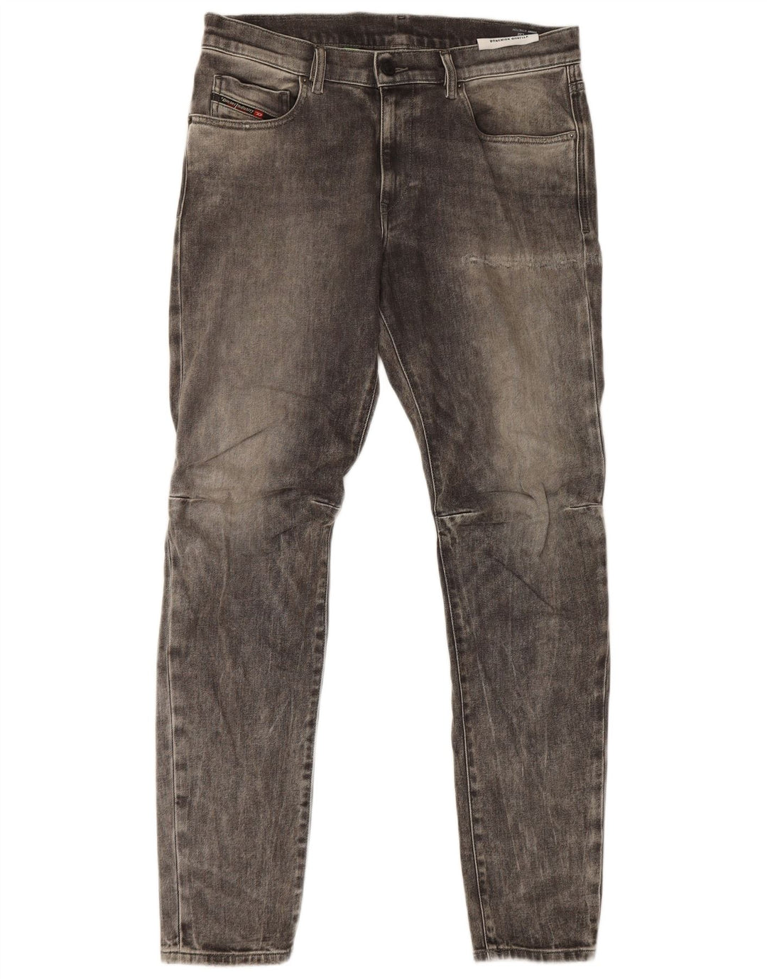 Diesel Hombre D-Strukt Slim Jeans W32 L32 Algodón Gris