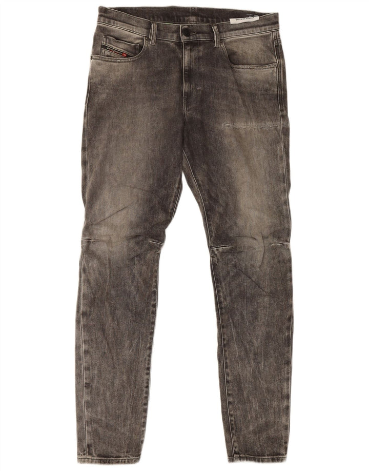 Diesel Hombre D-Strukt Slim Jeans W32 L32 Algodón Gris