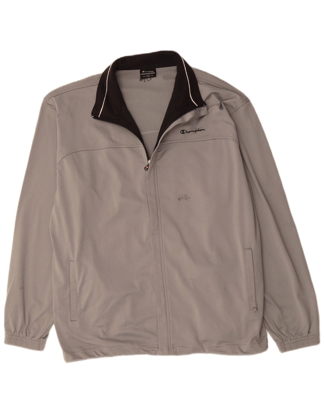 Champion Chándal para hombre Chaqueta superior Grande Gris Poliéster Deportes
