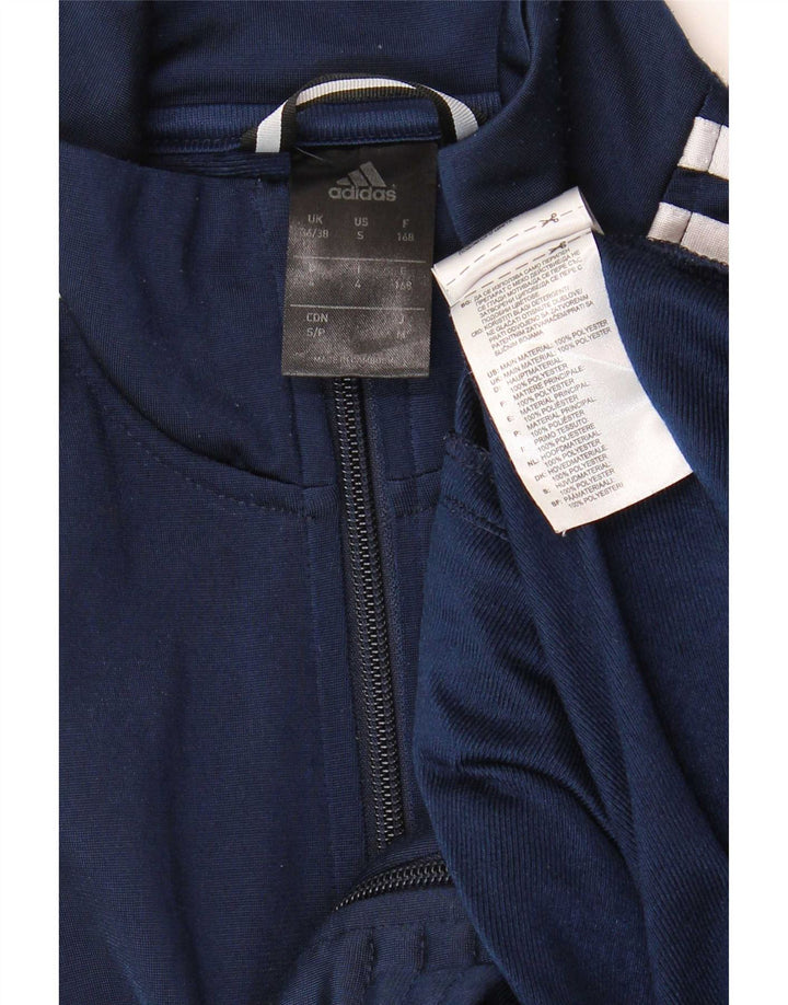 Adidas Chaqueta de chándal para hombre UK 36/38 Small Azul marino Poliéster