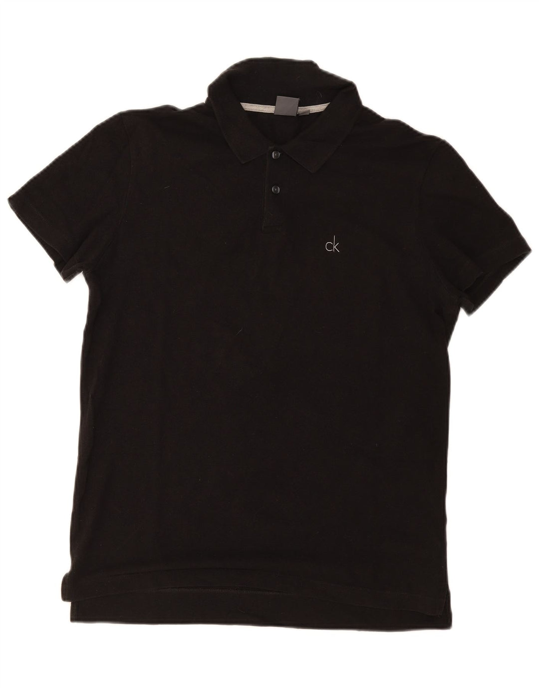 Polo Calvin Klein para hombre IT 48 Algodón negro mediano