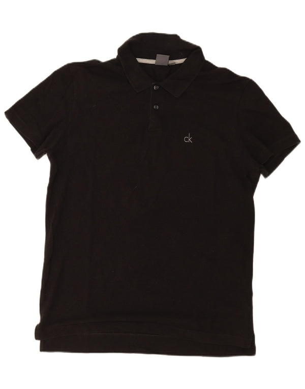Polo Calvin Klein para hombre IT 48 Algodón negro mediano