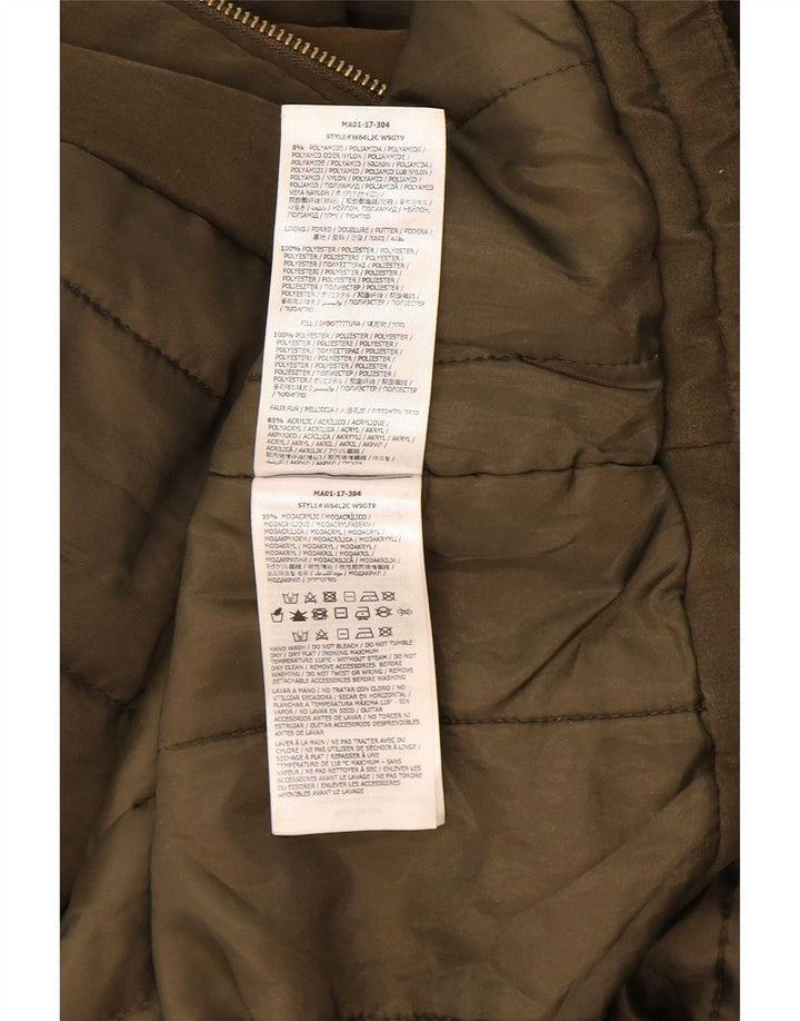 Guess Parka extragrande con capucha para mujer UK 6 XS Poliéster caqui
