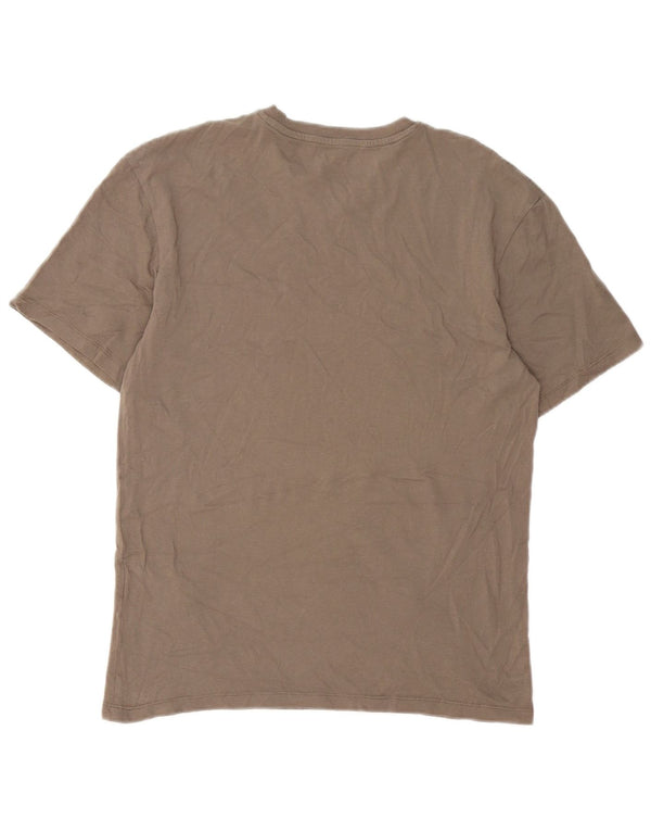 Jack & Jones Hombre Camiseta Top Algodón Marrón Medio