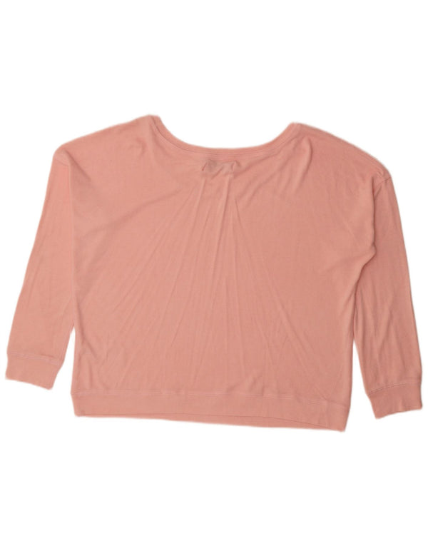 Abercrombie & Fitch Top extragrande de manga larga para mujer UK 46 Grande Rosa