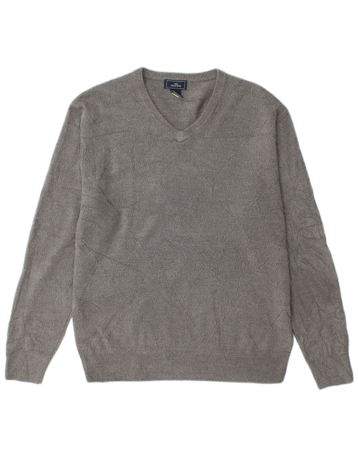Dockers Suéter Con Cuello En V Para Hombre Acrílico Gris Medio
