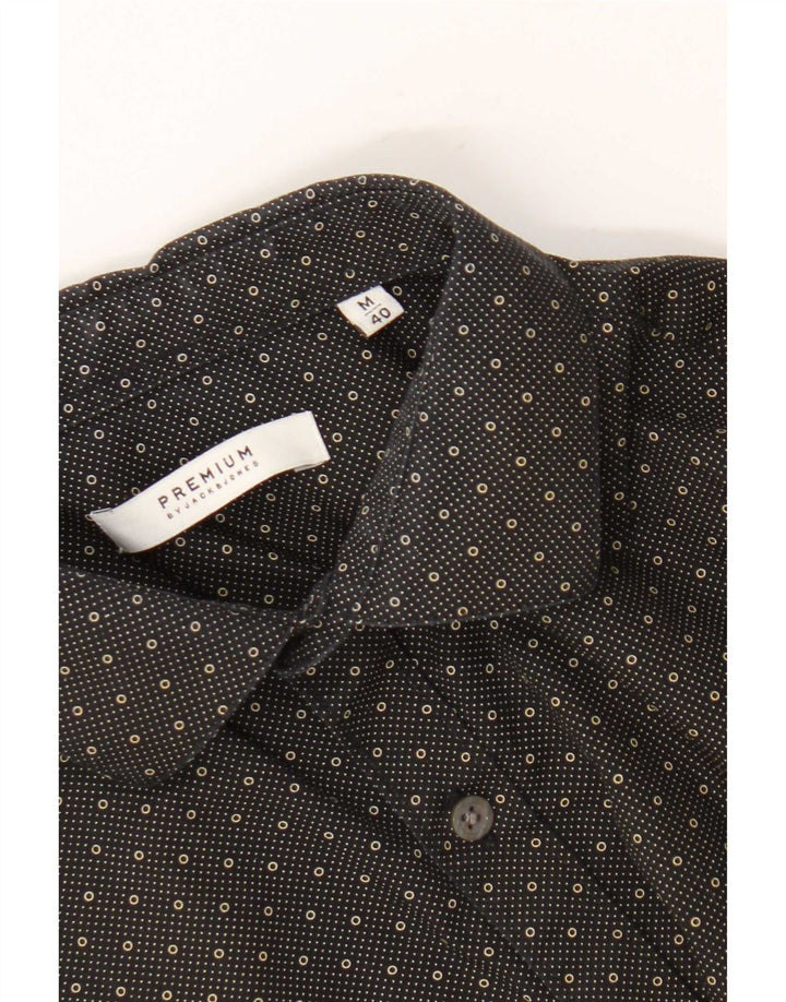 Camisa Jack & Jones Hombre Talla 40 Mediana Lunares Negros