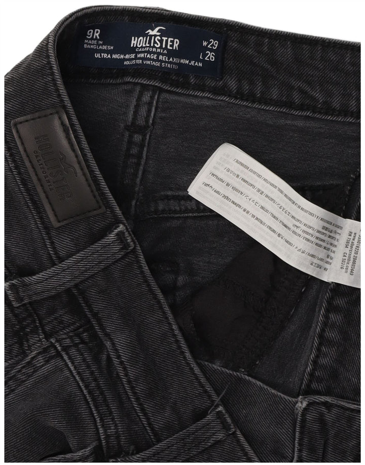 HOLLISTER Mom Jean Jeans cónicos de talle alto para mujer US 9 Medium W29 L24 Gris