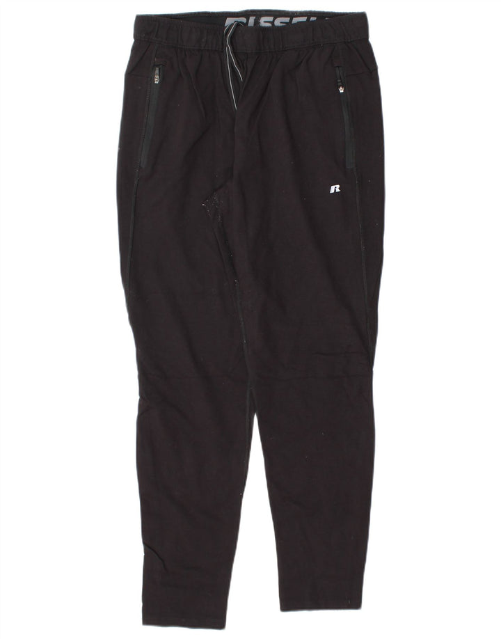 RUSSELL ATHLETIC Pantalones de chándal para hombre Rayón negro mediano