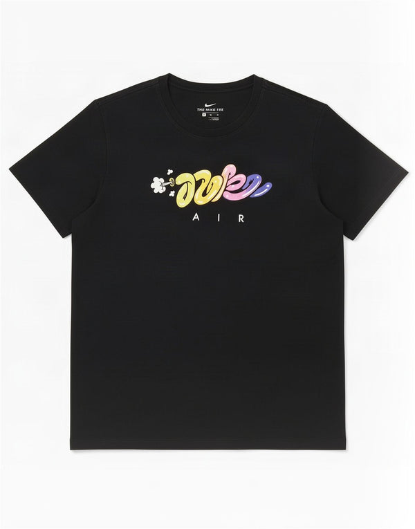 Nike Camiseta gráfica para hombre Top XL Algodón negro