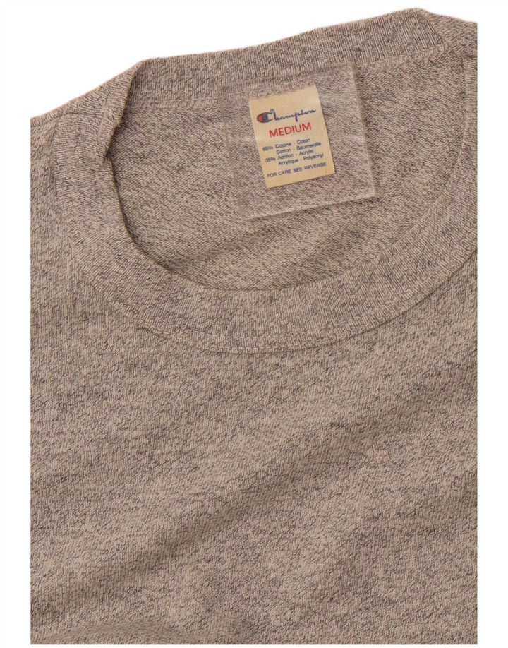 CHAMPION Camiseta Hombre Top Algodón Gris Medio