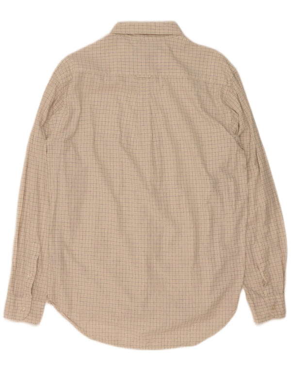 Camisa Fila Hombre Algodón A Cuadros Beige Medio