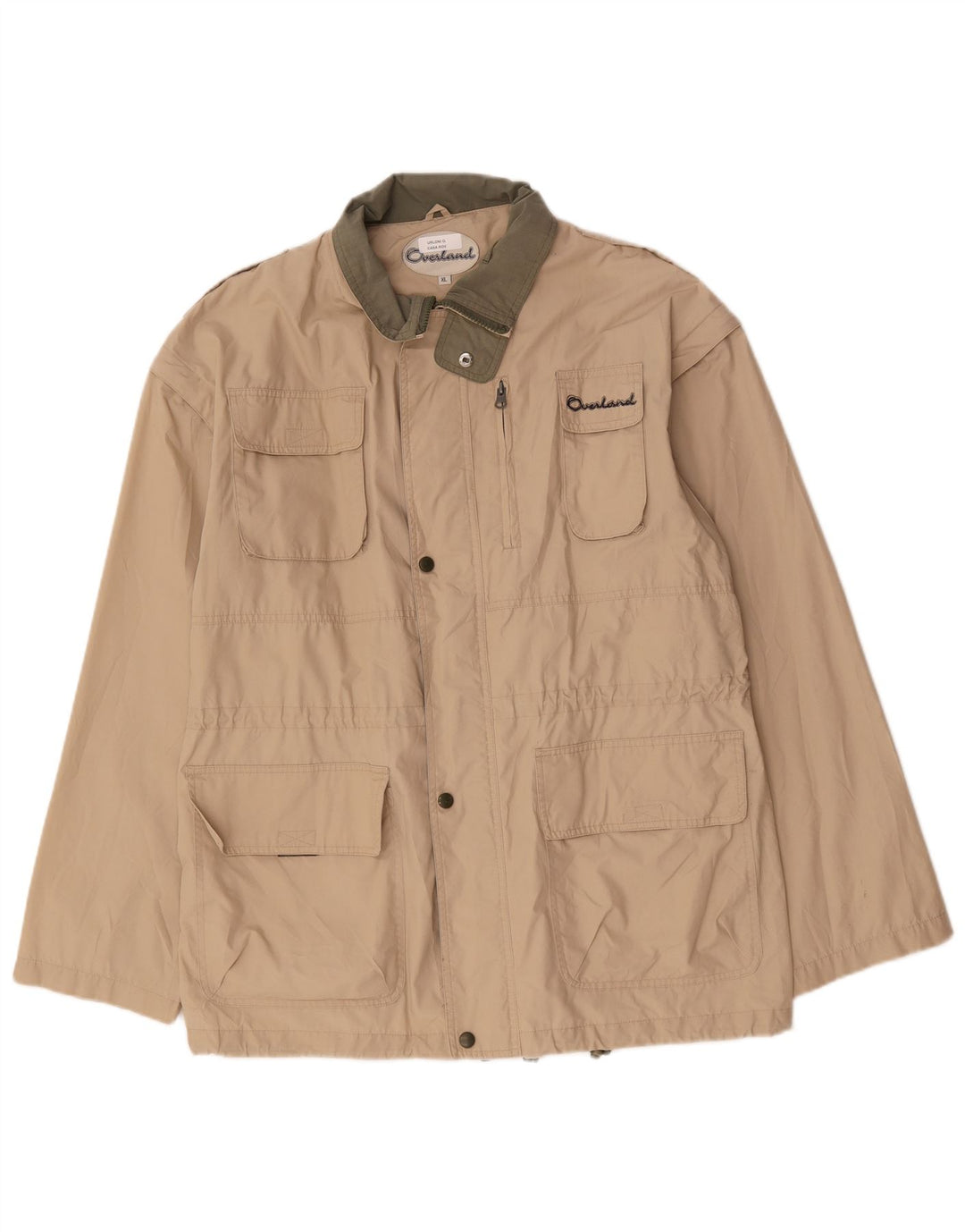 Overland Chaqueta utilitaria para hombre UK 42 XL Algodón beige