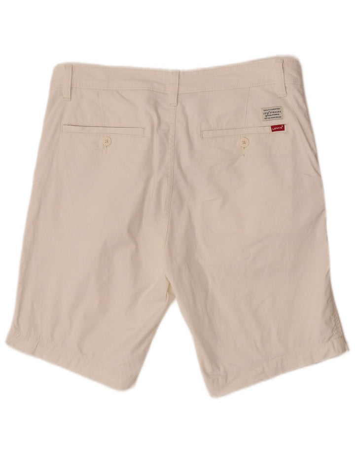 Pantalones cortos chinos Levi's para hombre W32 Algodón blanco mediano