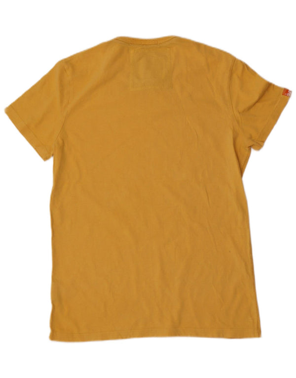 Superdry Camiseta con gráfico de corte vintage y algodón amarillo medio para hombre