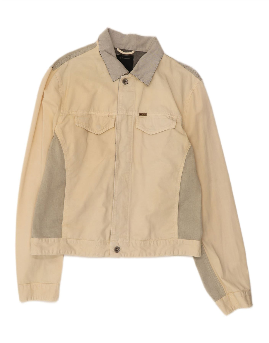 GAS Chaqueta Vaquera para Mujer UK 40 XL Off White Colorblock